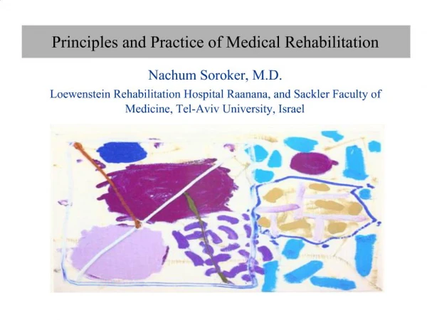 Principles and Practice of Medical Rehabilitation