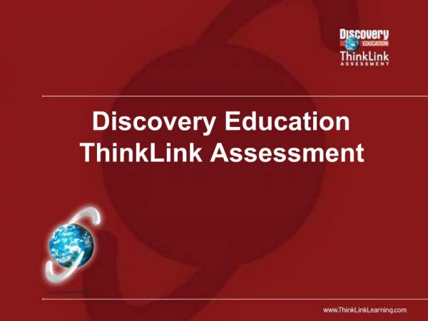 Discovery Education ThinkLink Assessment