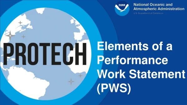 Elements of a Performance Work Statement (PWS)