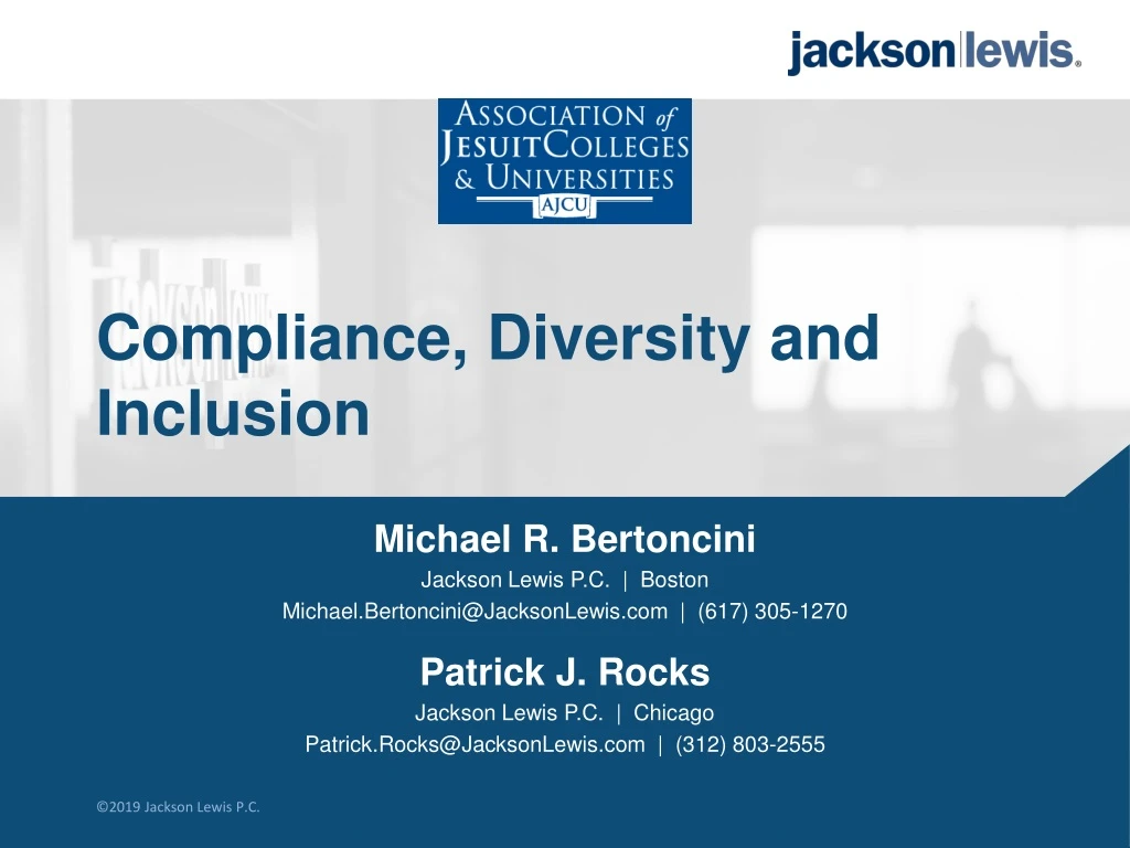 compliance diversity and inclusion