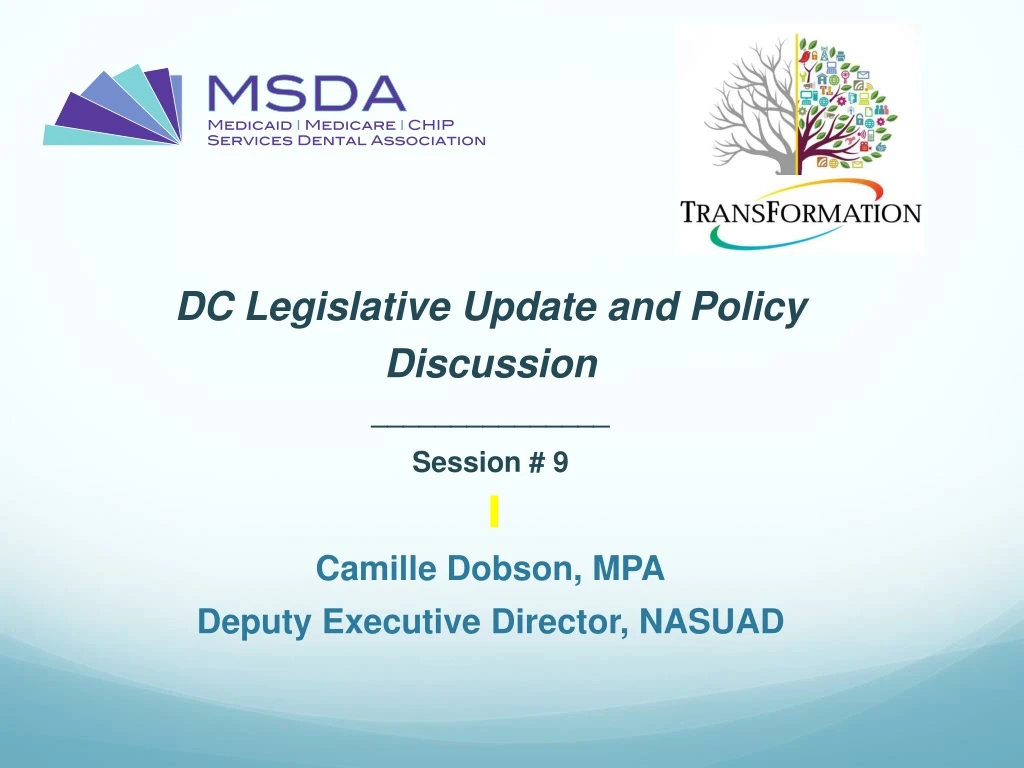 dc legislative update and policy discussion