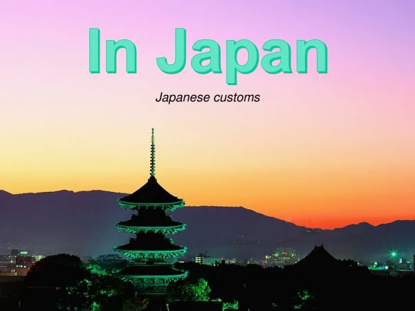 Japanese customs