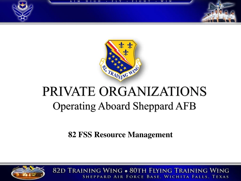private organizations operating aboard sheppard afb