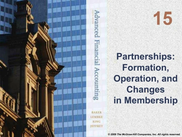 Partnerships: Formation, Operation, and Changes in Membership