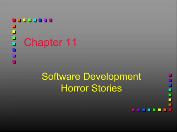 Software Development Horror Stories