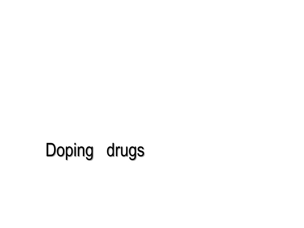 doping drugs