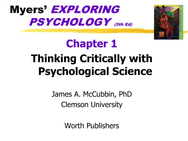 Myers EXPLORING PSYCHOLOGY 5th Ed