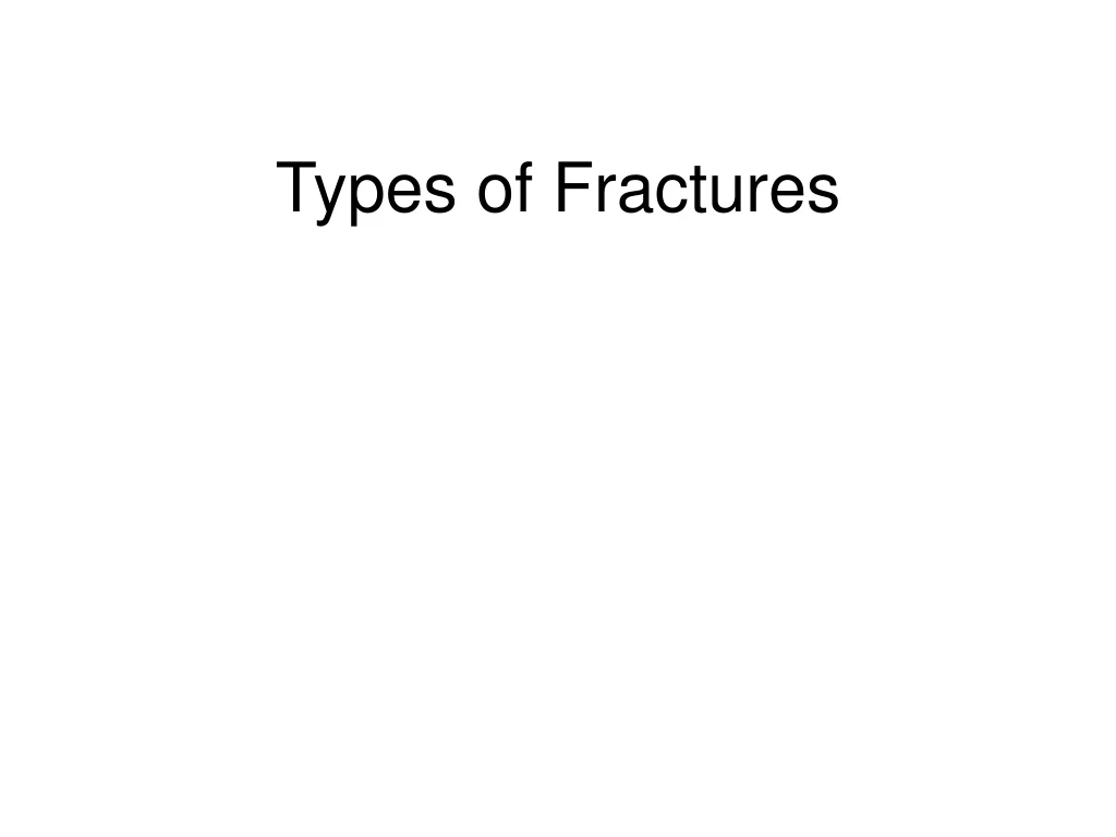 types of fractures