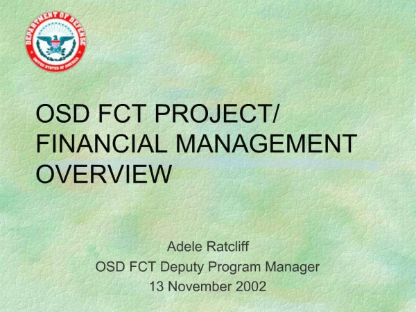OSD FCT PROJECT