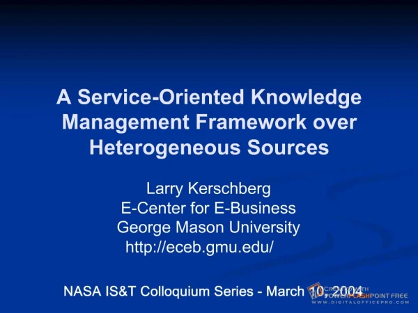 A Service-oriented Knowledge Management Framework over ...