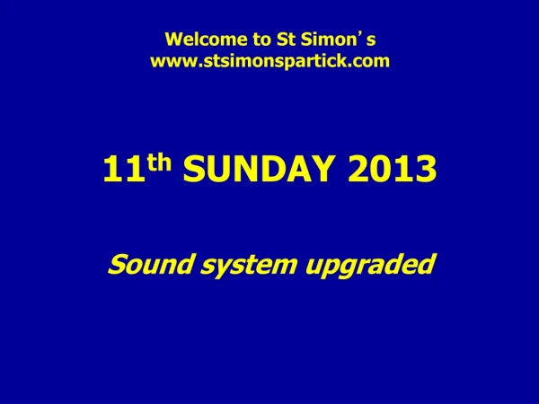 Welcome to St Simon ’ s stsimonspartick
