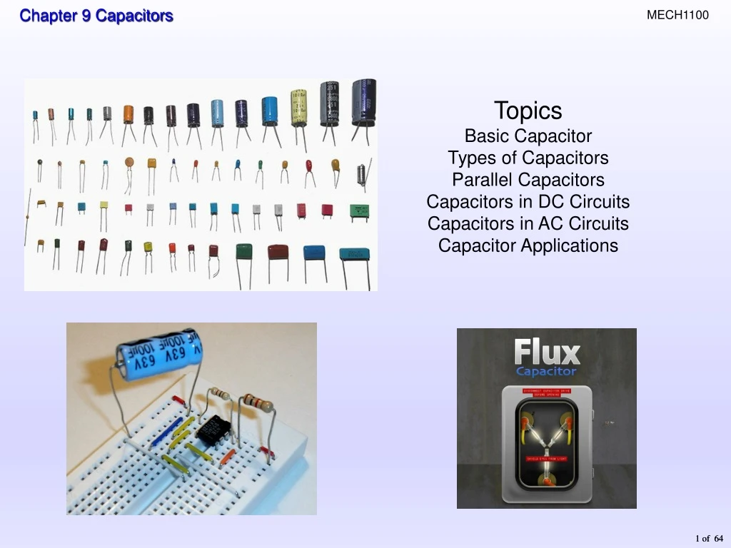 topics basic capacitor types of capacitors
