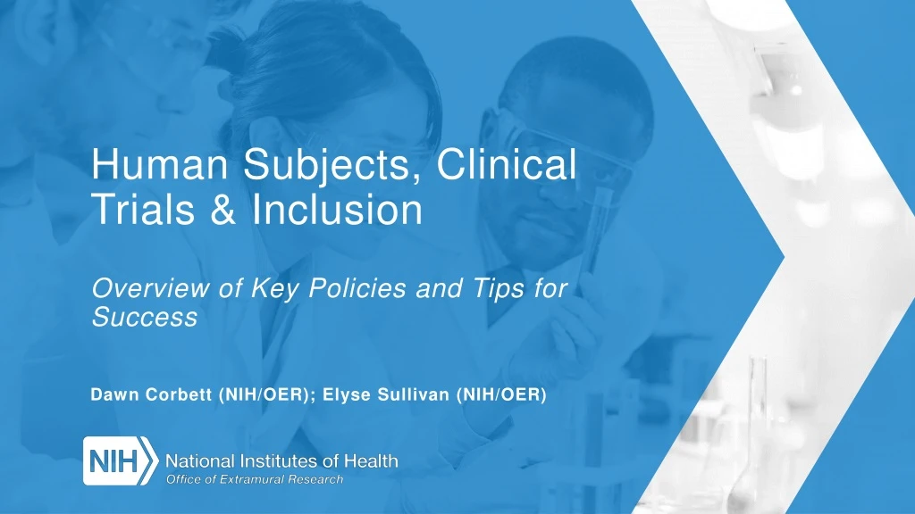 human subjects clinical trials inclusion overview of key policies and tips for success