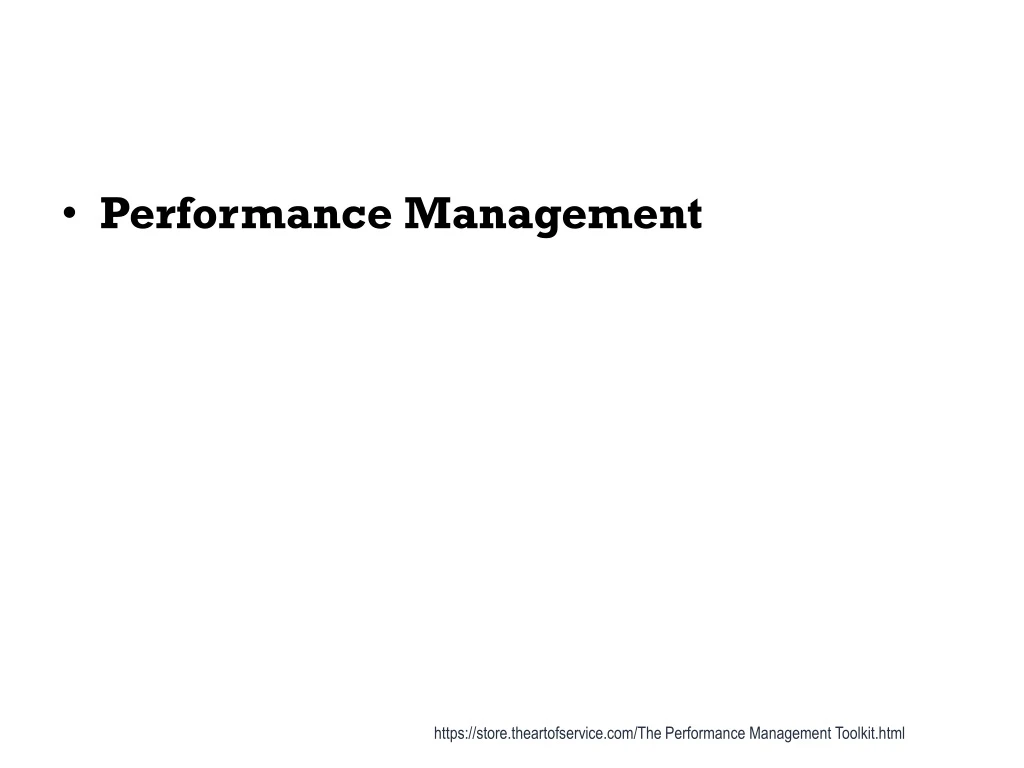 performance management