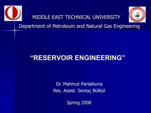 reservoir engineering
