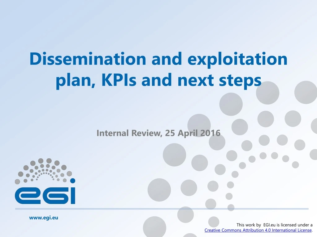 dissemination and exploitation plan kpis and next steps