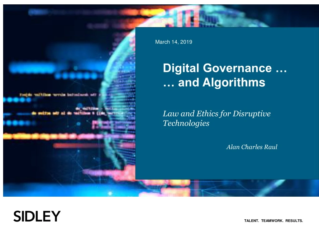 digital governance and algorithms