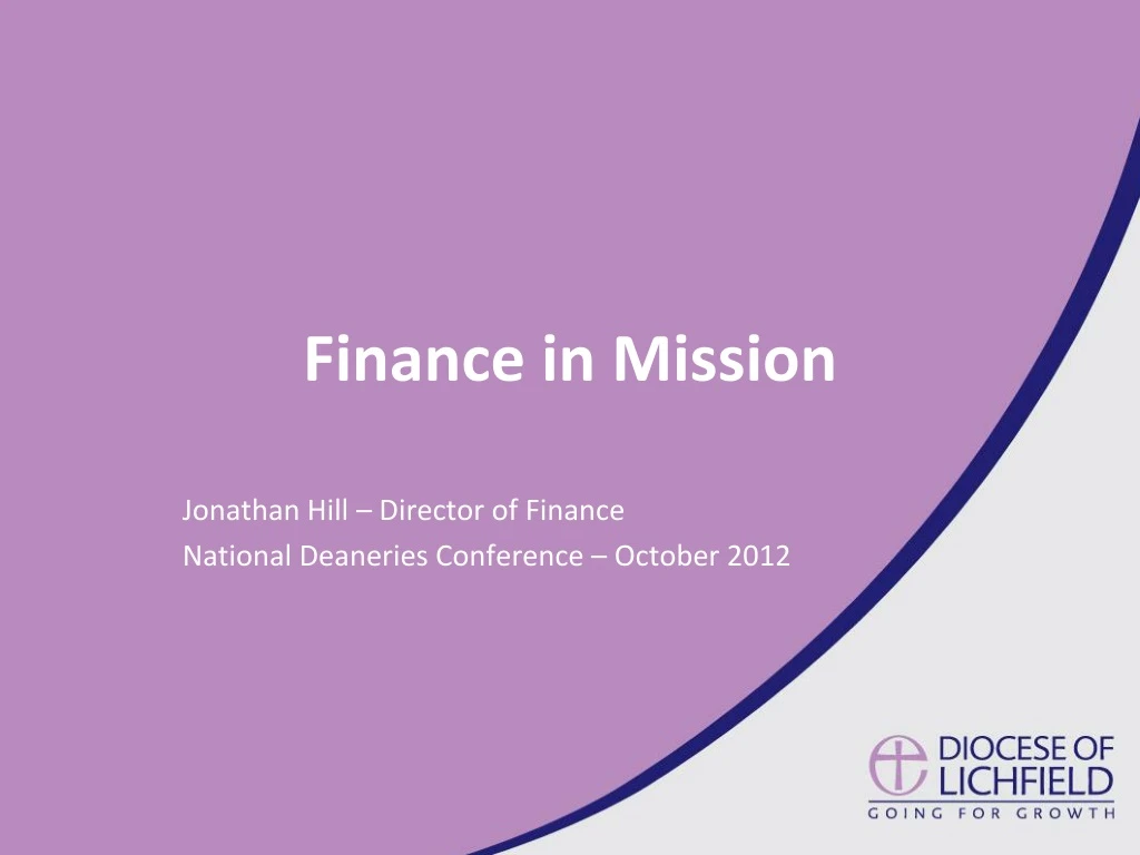 finance in mission