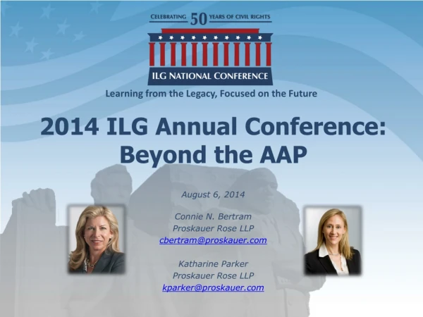 2014 ILG Annual Conference: Beyond the AAP