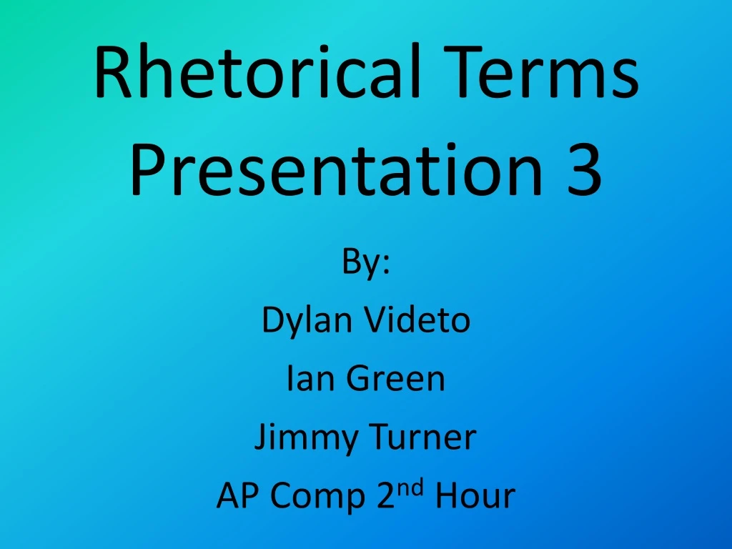 rhetorical terms presentation 3