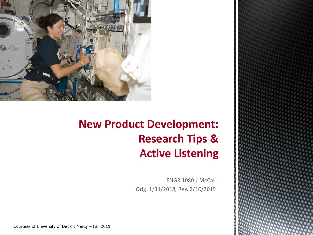 new product development research tips active listening