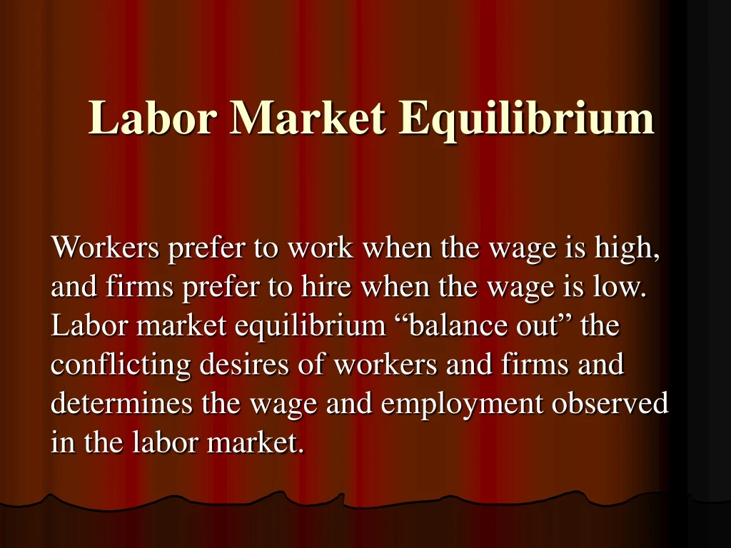 labor market equilibrium