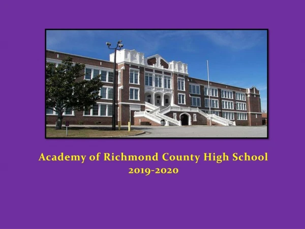 Academy of Richmond County High School 2019-2020