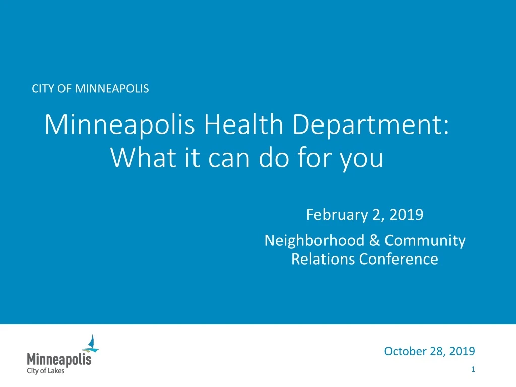 minneapolis health department what it can do for you