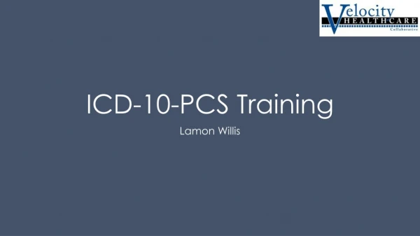 ICD-10-PCS Training