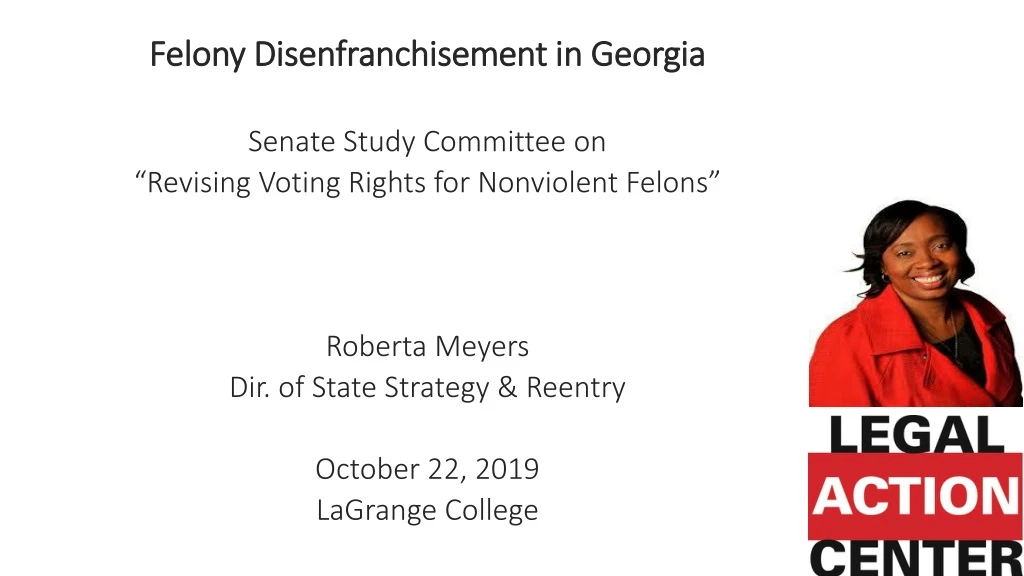 felony disenfranchisement in georgia senate study