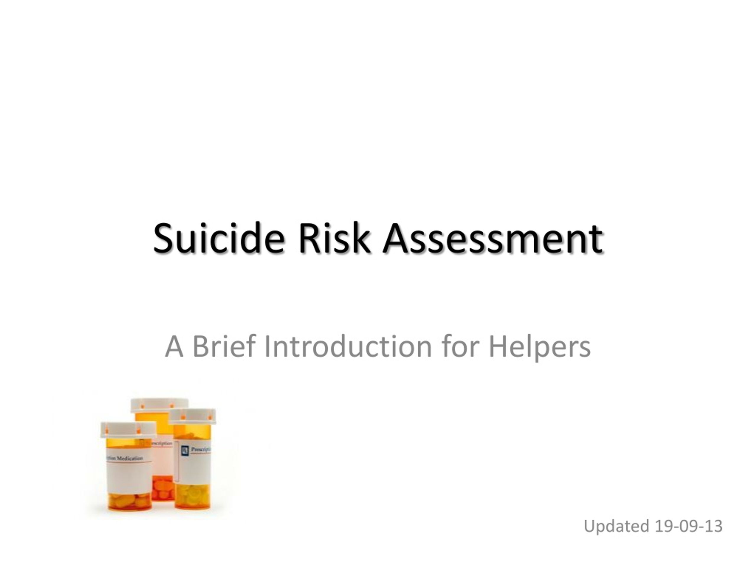 PPT - Suicide Risk Assessment PowerPoint Presentation, free download ...