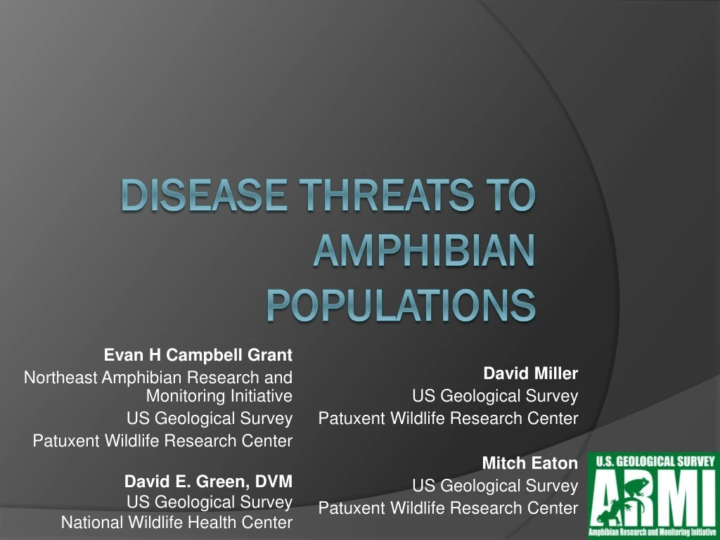 disease threats to amphibian populations