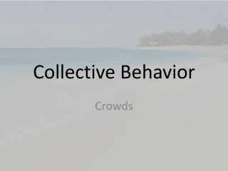 Collective Behavior - slide 1