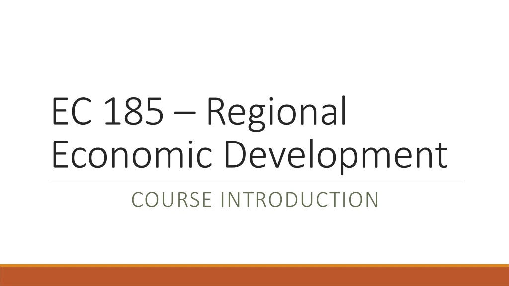 ec 185 regional economic development