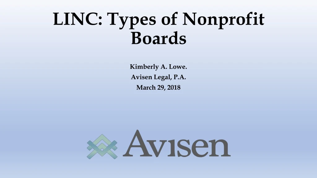 linc types of nonprofit boards