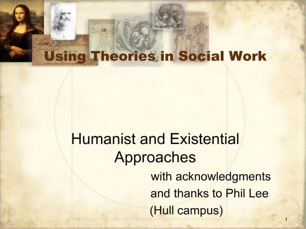 Using Theories in Social Work
