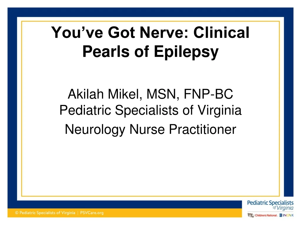you ve got nerve clinical pearls of epilepsy