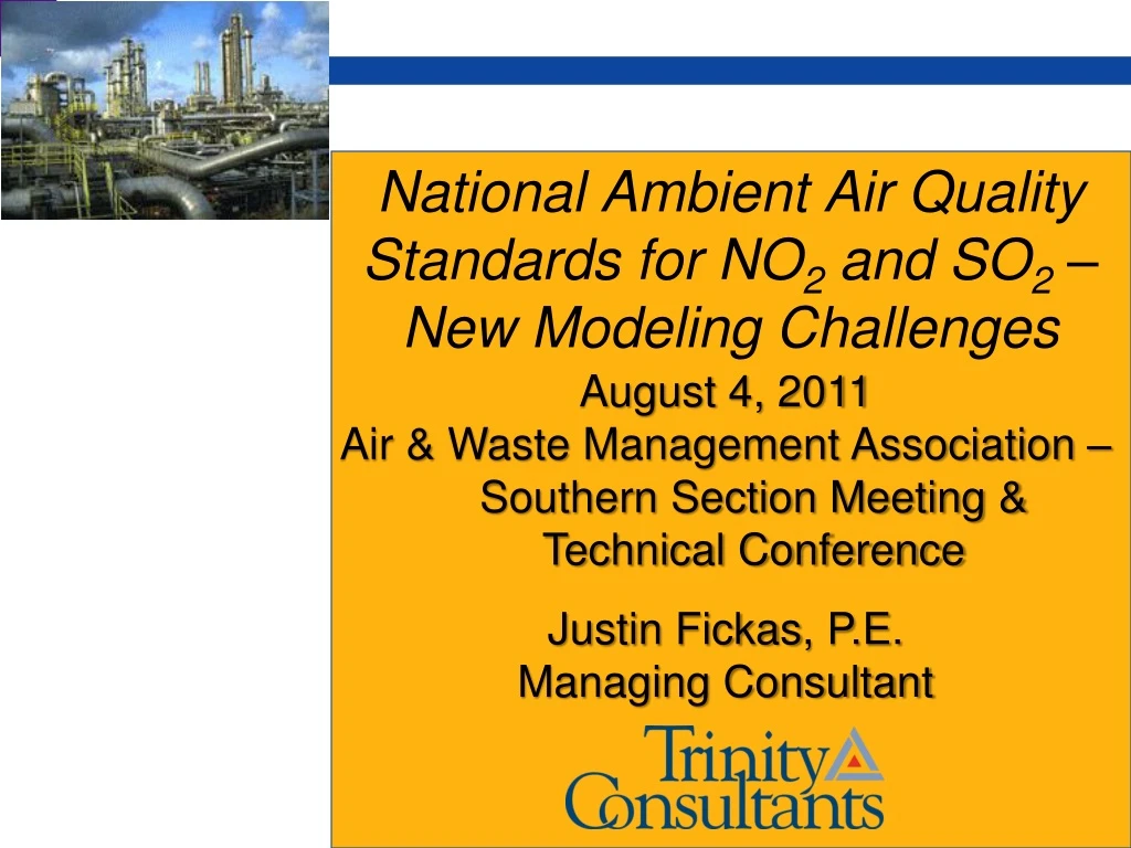 national ambient air quality standards for no 2 and so 2 new modeling challenges