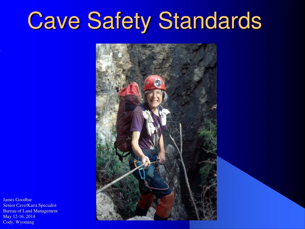 cave safety standards