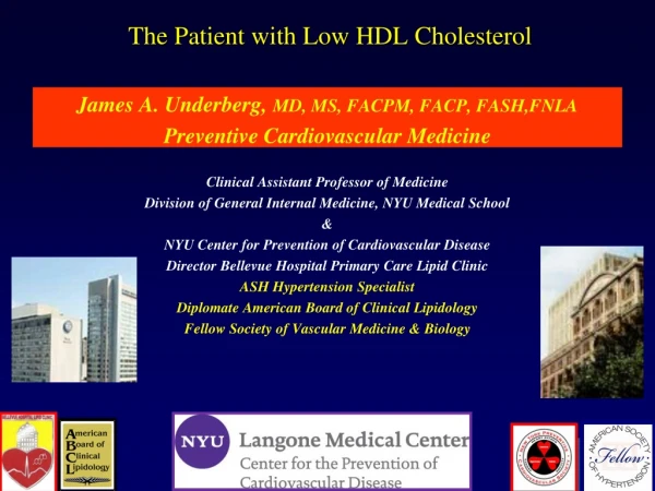 The Patient with Low HDL Cholesterol