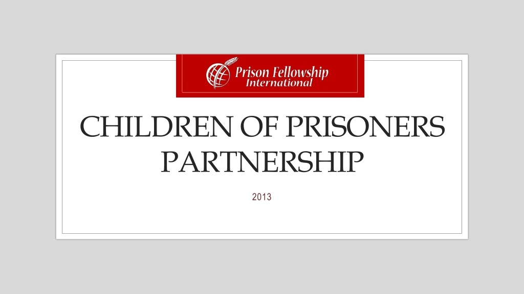 children of prisoners partnership