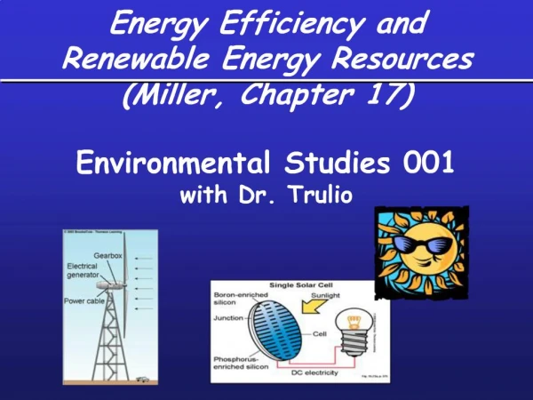 Energy Efficiency and Renewable Energy Resources Miller, Chapter 17