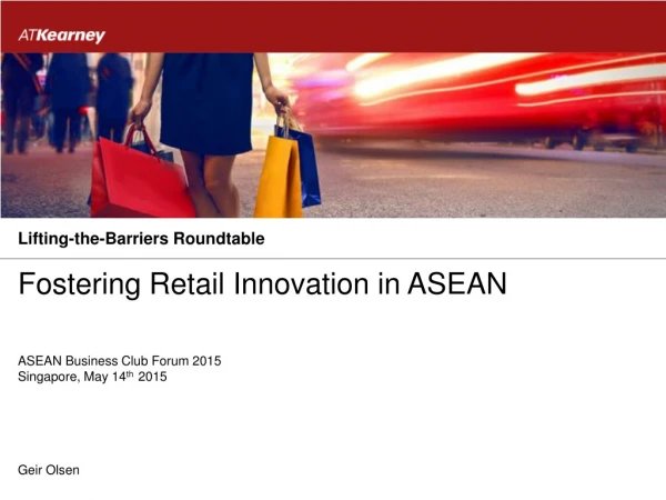 Fostering Retail Innovation in ASEAN
