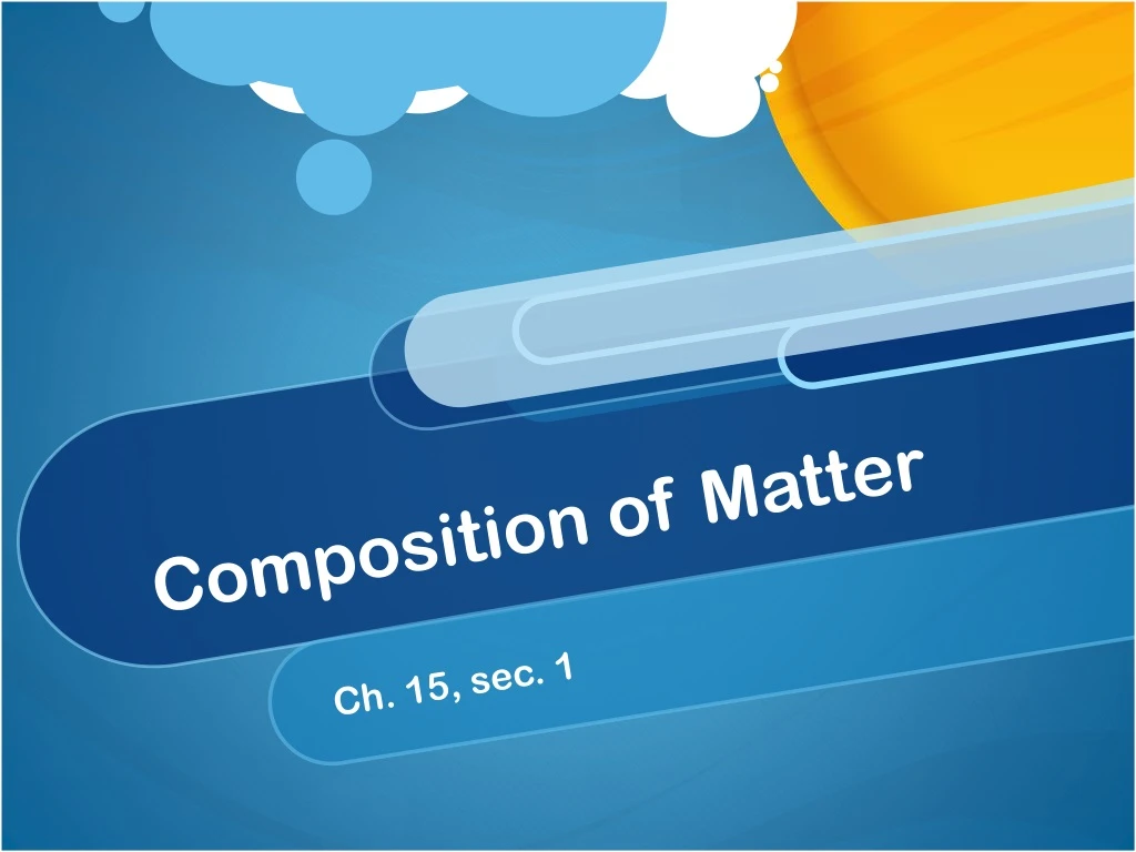 composition of matter