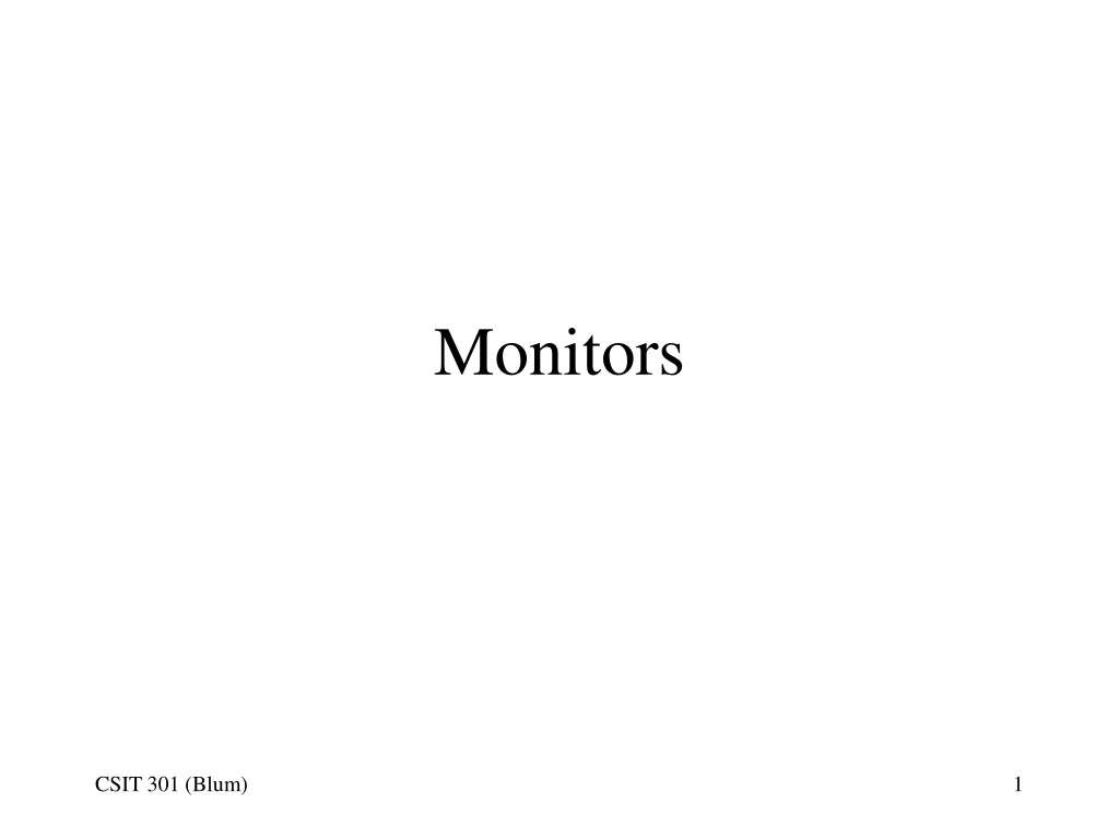 monitors