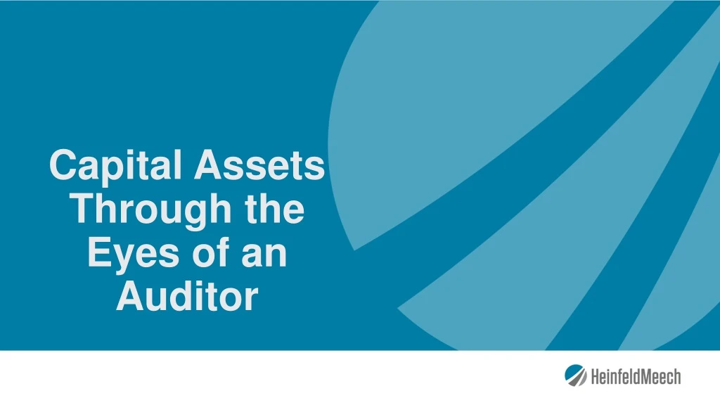 capital assets through the eyes of an auditor