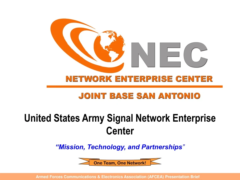 united states army signal network enterprise