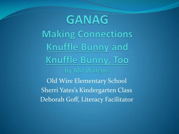 GANAG Making Connections Knuffle Bunny and Knuffle Bunny, Too by Mo Willems