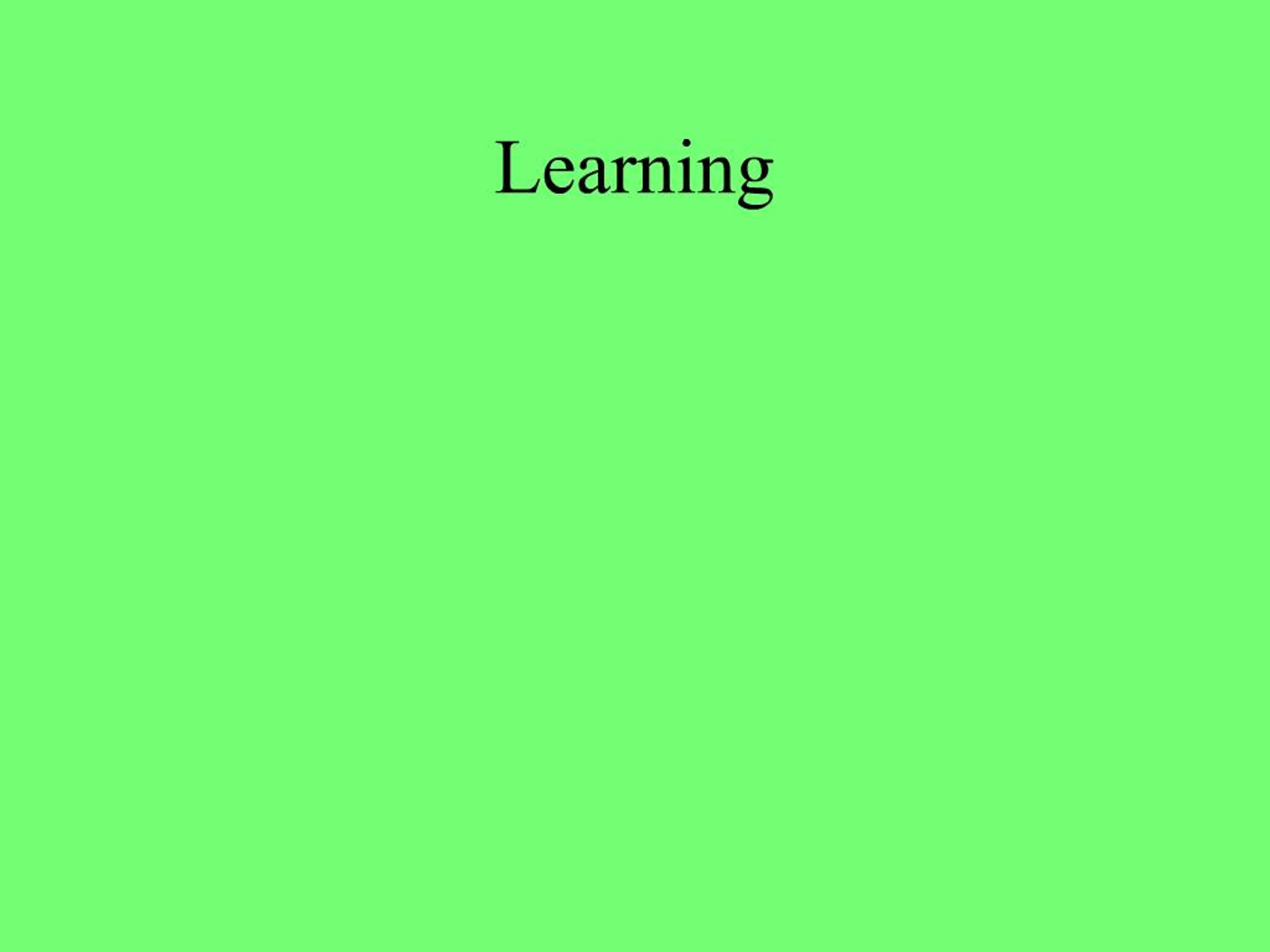 PPT - Learning PowerPoint Presentation, free download - ID:268847