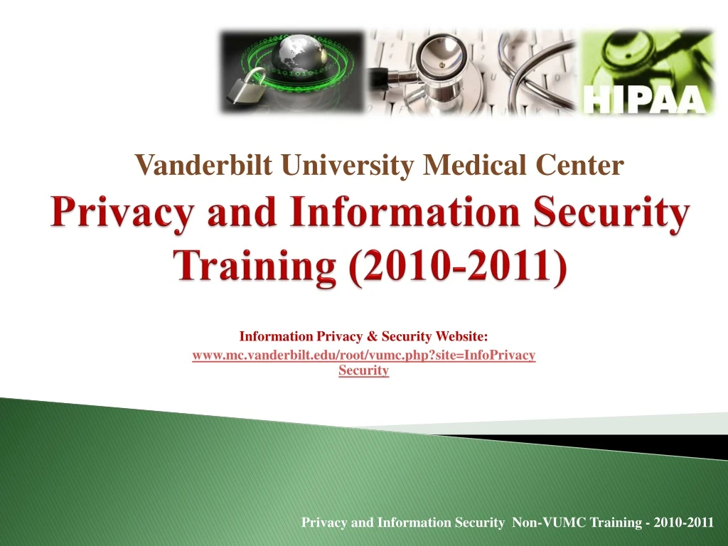 privacy and information security training 2010 2011